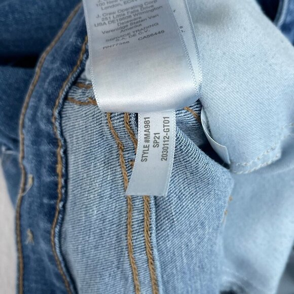 Madewell 10" High-Rise Skinny Jeans in Dewitt Wash Button-Front Denim Women 31‎ - Picture 10 of 16